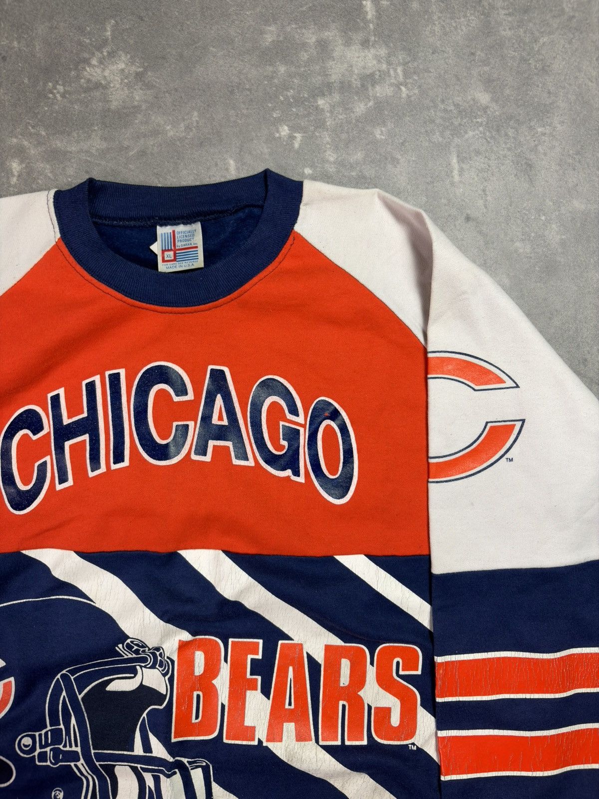 NFL 80/90s Garan Chicago Bears Printed Crewneck Sweatshirt XL Size US XL / EU 56 / 4 - 5 Thumbnail