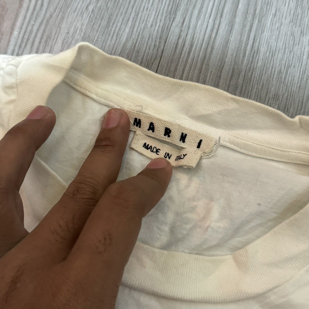 Marni Marni Tornado White T-Shirt Size US M / EU 48-50 / 2 - 3 Thumbnail