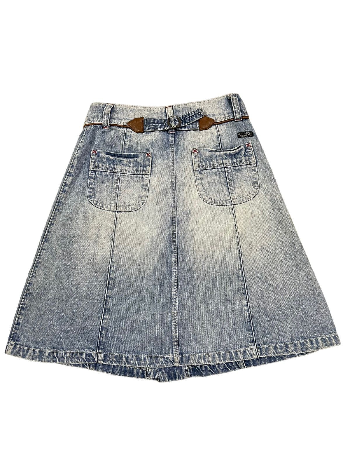 Vivienne Westwood Vintage Japanese Full Button Blue Wash Style Denim Skirt Size 28" / US 6 / IT 42 - 4 Thumbnail