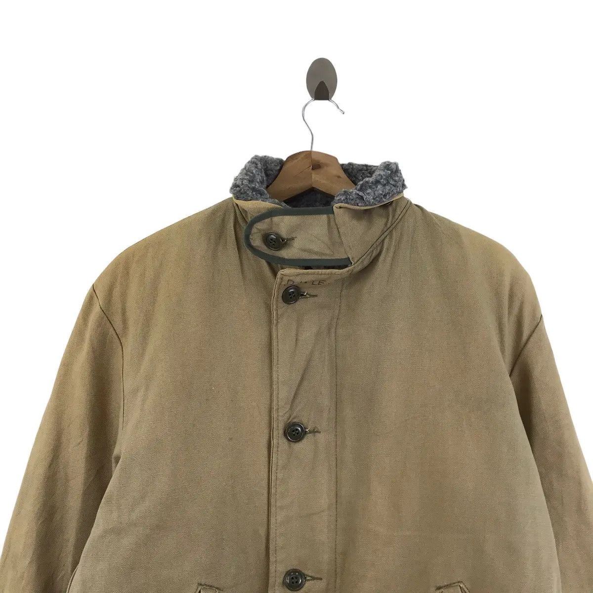 Vintage Vintage 80’ MILITARY ARMY Natural Sun Faded Distress Parka Size US L / EU 52-54 / 3 - 2 Thumbnail