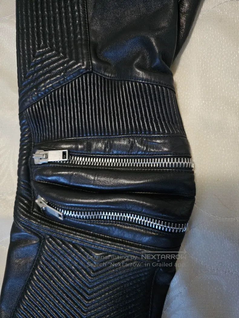Saint Laurent Paris Saint Laurent Paris Black Warrior Multi-Zip Motorcycle Lea Size US 40 / EU 56 - 3 Thumbnail