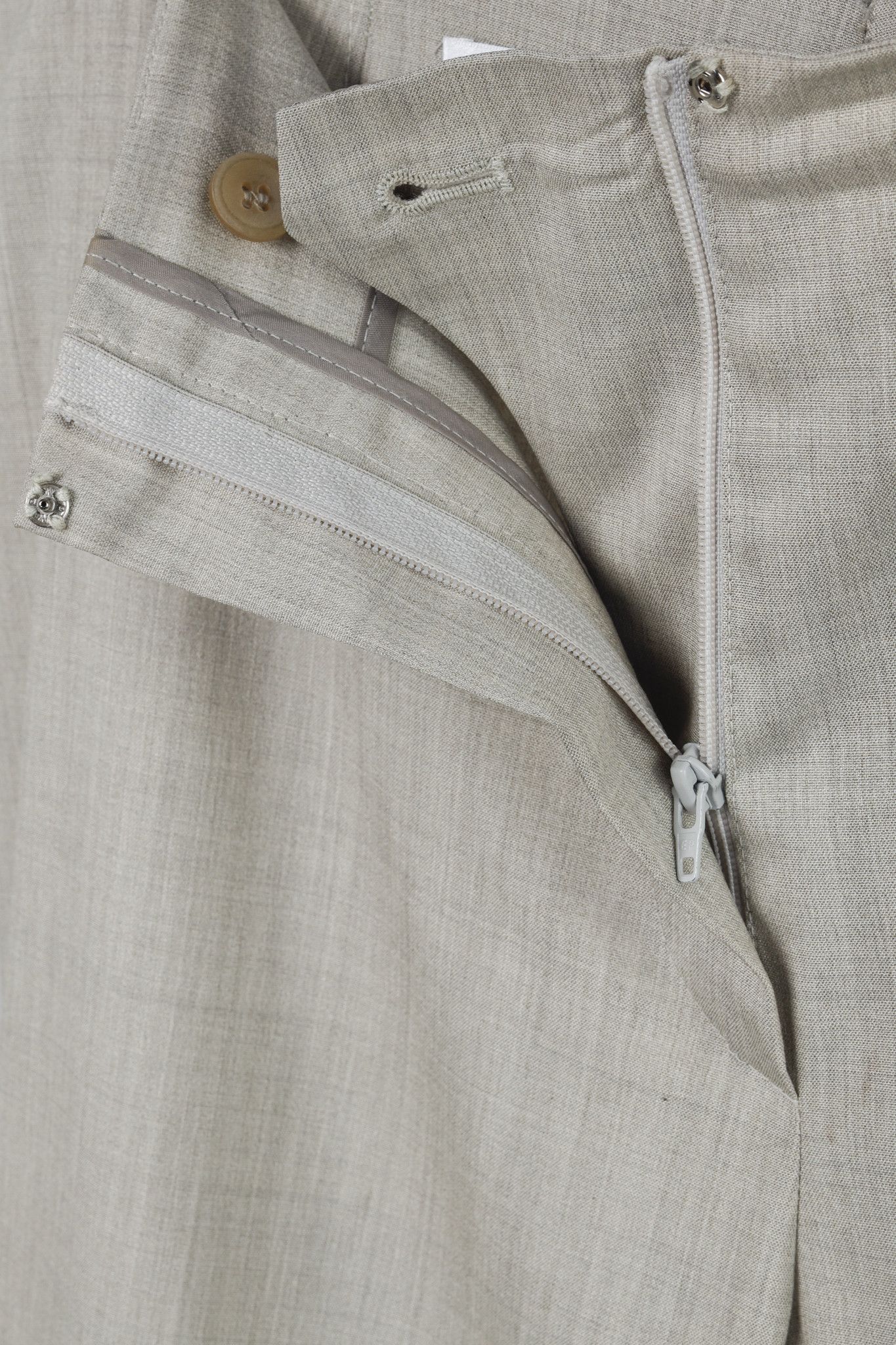 Jil Sander Jil Sander Grey Stretch-Wool Wide-Leg Pants Size 36" / US 14 / IT 50 - 8 Thumbnail