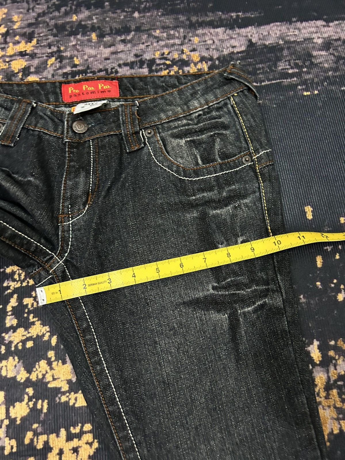 Tornado Mart Vintage PANTOMIME Clau Mark Flare Jeans Size 29" - 17 Thumbnail