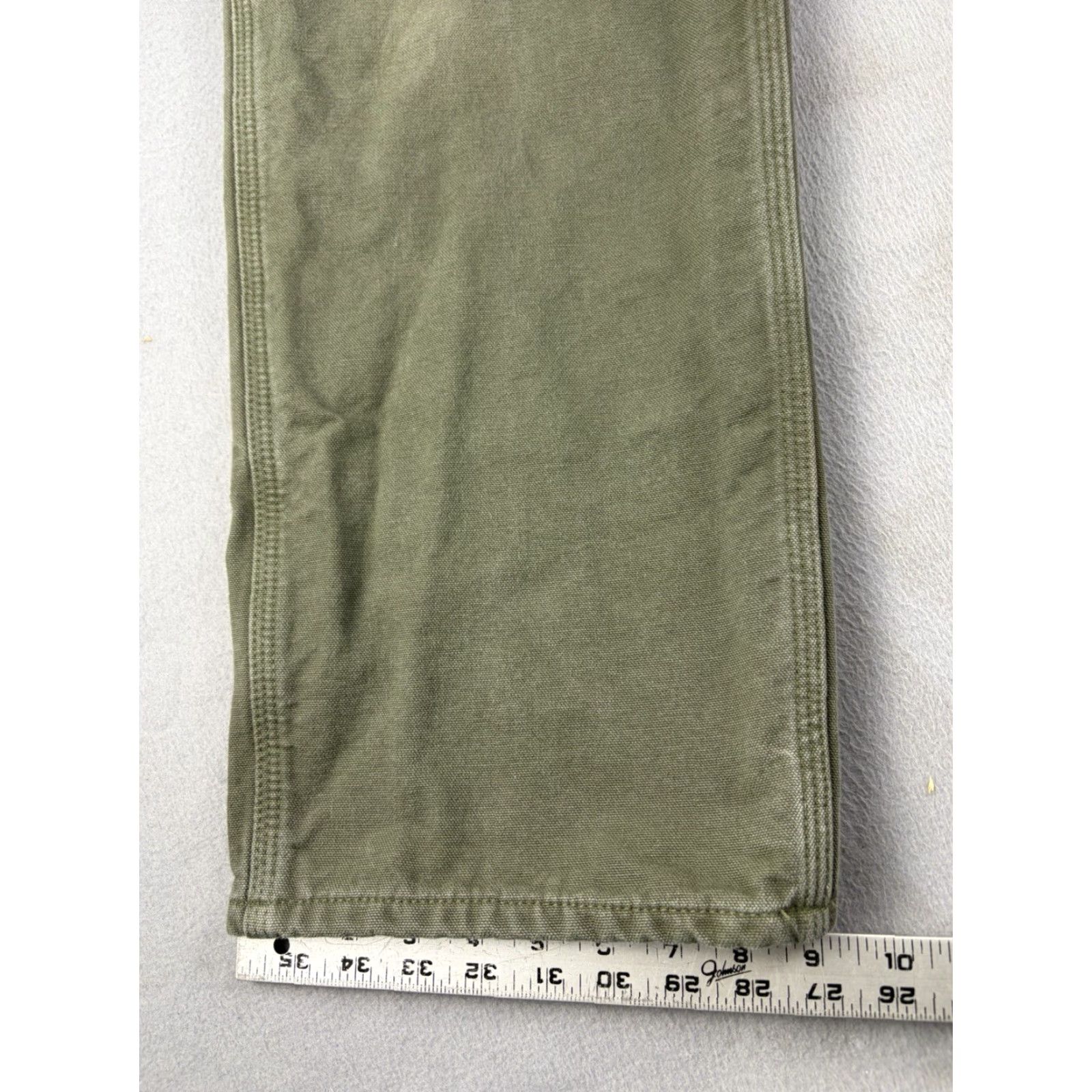 Carhartt Carhartt Pants Carpenter Men's 38x30 Green Straight 5-Pocket Workwear B111 MOS Lined Size US 38 / EU 54 - 7 Thumbnail