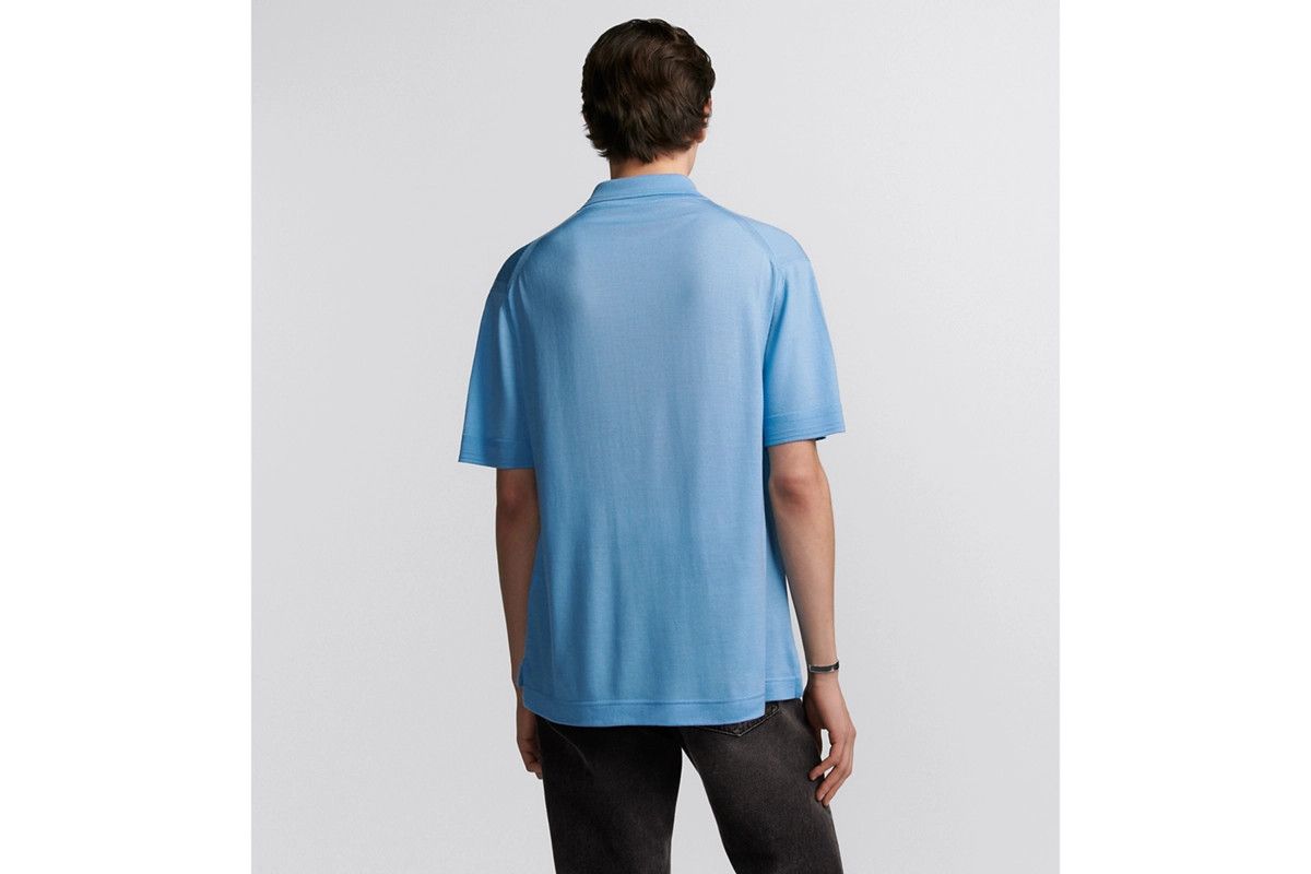 Dior o1bcso1str0226 Couture Polo Shirt in Blue Size US M / EU 48-50 / 2 - 6 Thumbnail