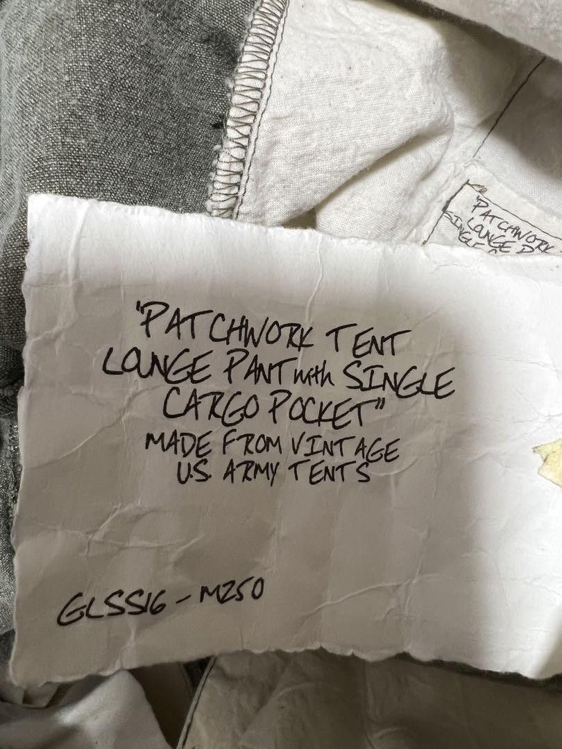 Greg Lauren The patchwork lounge tent cargo pant w/ single cargo pocket Size US 32 / EU 48 - 4 Thumbnail