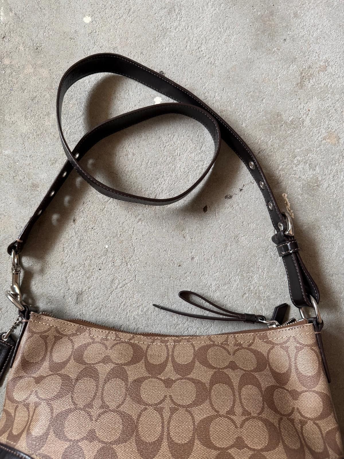 Coach Coach Signature Heritage Crossbody Bag Brown/Black Size ONE SIZE - 7 Thumbnail
