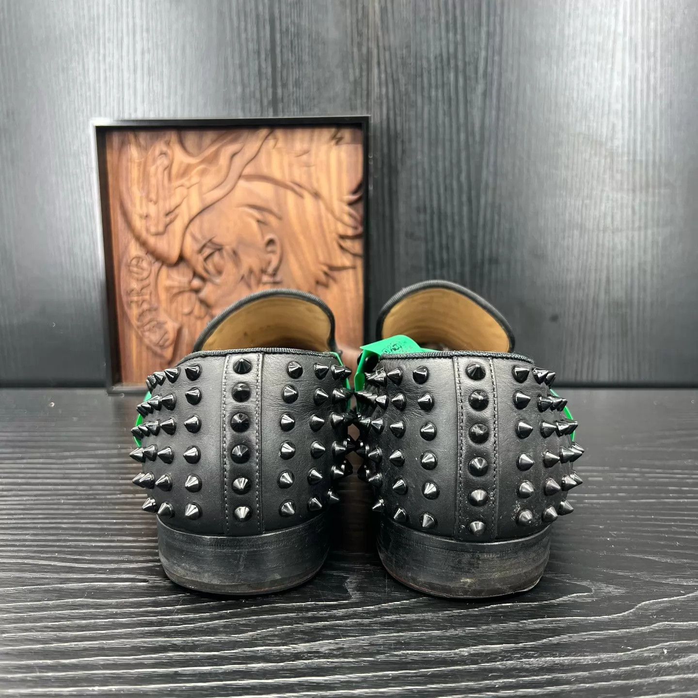 Christian Louboutin cl studded black leather 45.5 Size US 12.5 / EU 45-46 - 5 Thumbnail