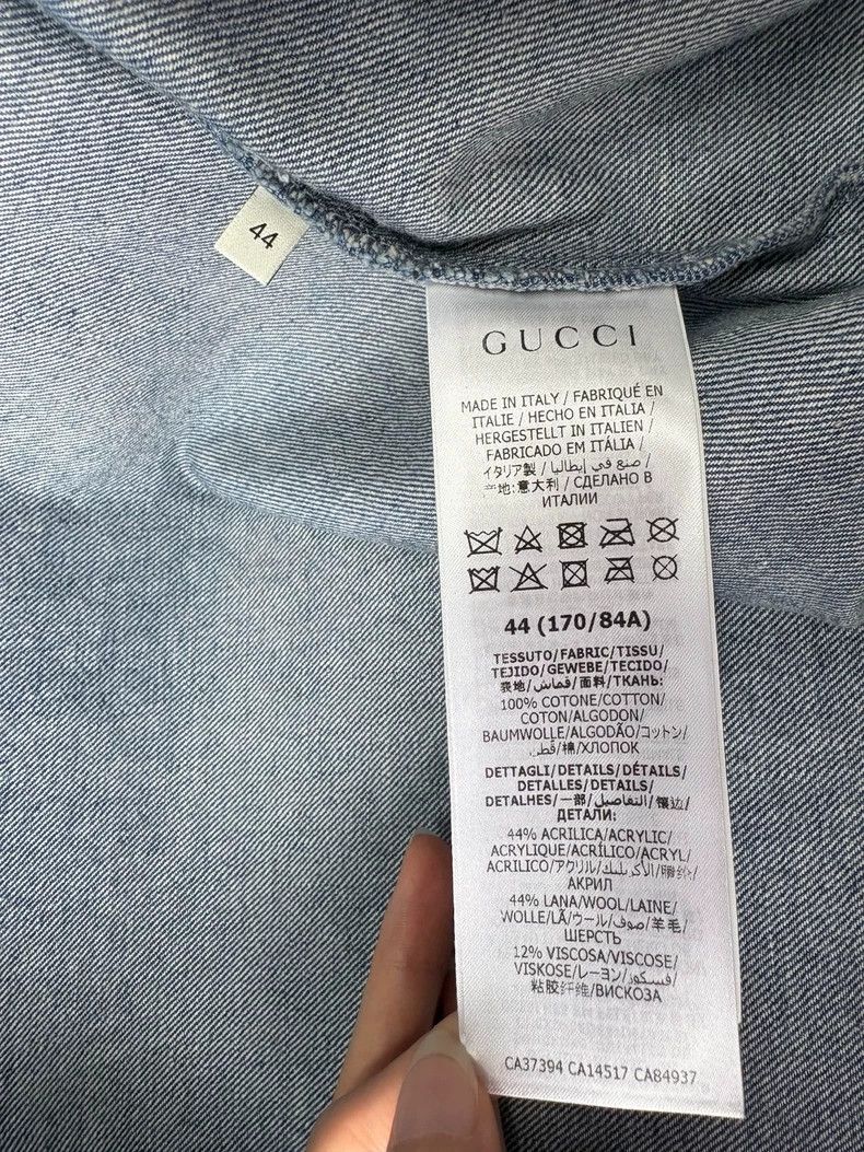 Gucci Gucci Classic horse buckle horsebit blue denim shirt Size US S / EU 44-46 / 1 - 7 Thumbnail