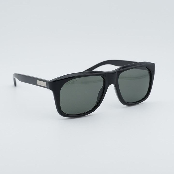 Gucci Gucci GG2077S 001 Sunglasses Black Square Frame, Grey Lenses Size ONE SIZE - 5 Thumbnail