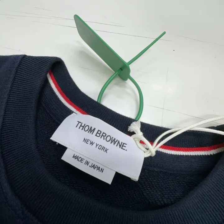 Thom Browne Thom Browne Classic Navy Crew Sweatshirt -2507 Size US XXL / EU 58 / 5 - 8 Thumbnail