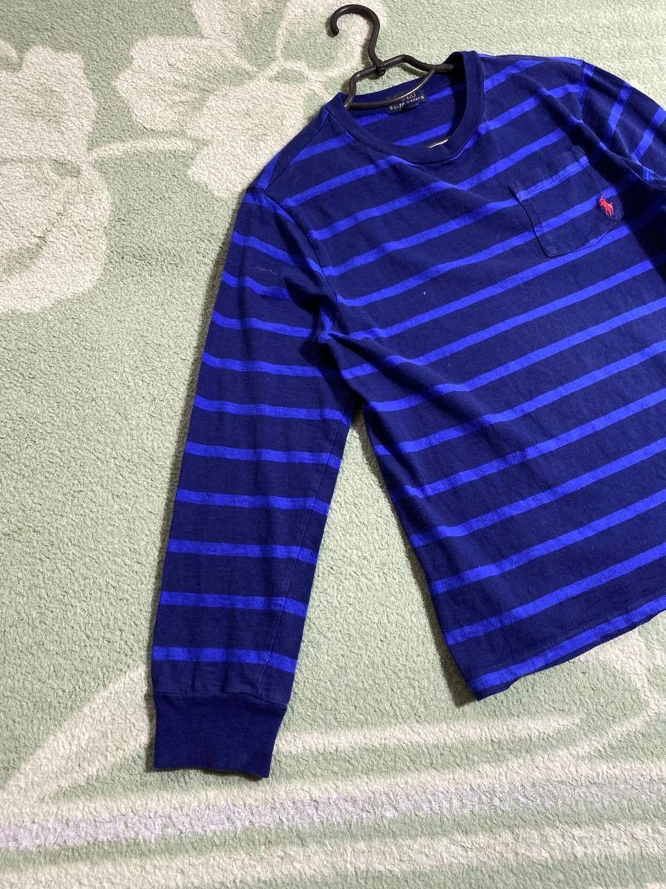 Polo Ralph Lauren × Vintage Vintage Polo Ralph Lauren Rugby Sweatshirt Striped Baggy 90s Size US S / EU 44-46 / 1 - 15 Thumbnail