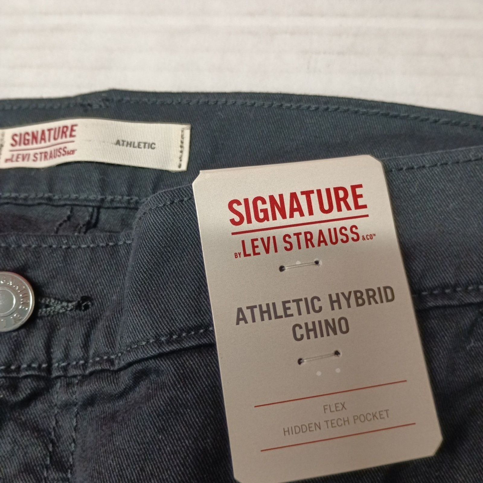 Levi's Signature By Levi Strauss Chino Pants Men's Size 34x34 Black Size US 34 / EU 50 - 5 Thumbnail