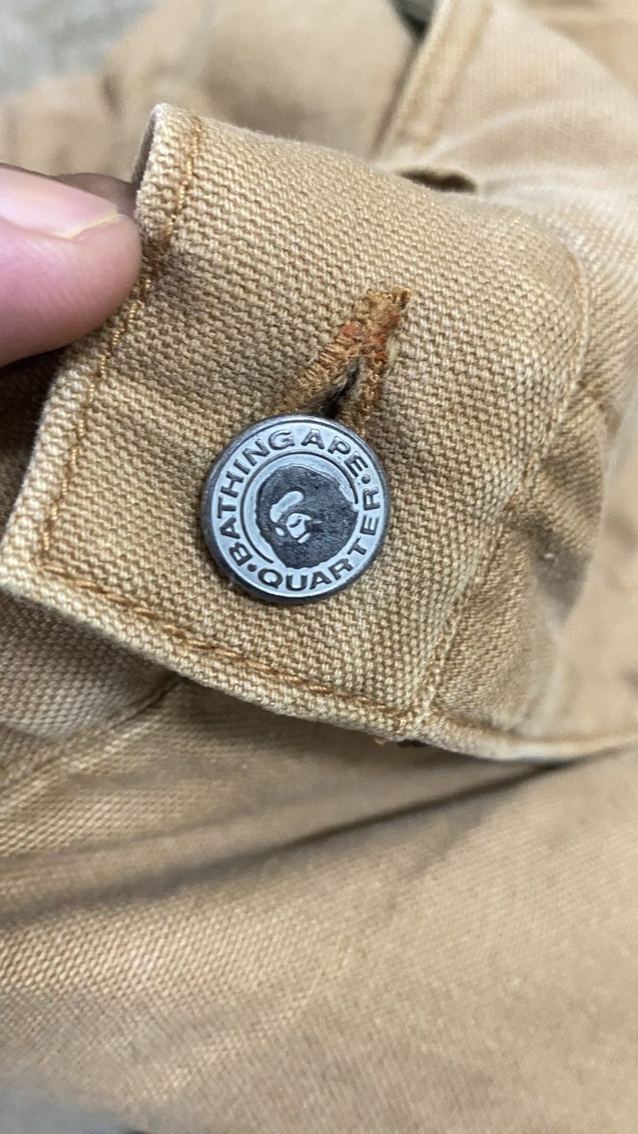 Bape × Vintage 🔥 Rare 🔥 Vintage BAPE Carpenters Pants For Winter Wear Size US 34 / EU 50 - 7 Thumbnail