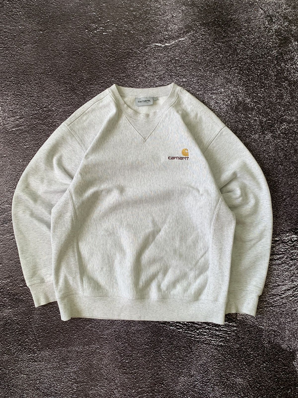 Carhartt Carhartt American Script Grey Sweatshirt Size US S / EU 44-46 / 1 - 1 Thumbnail