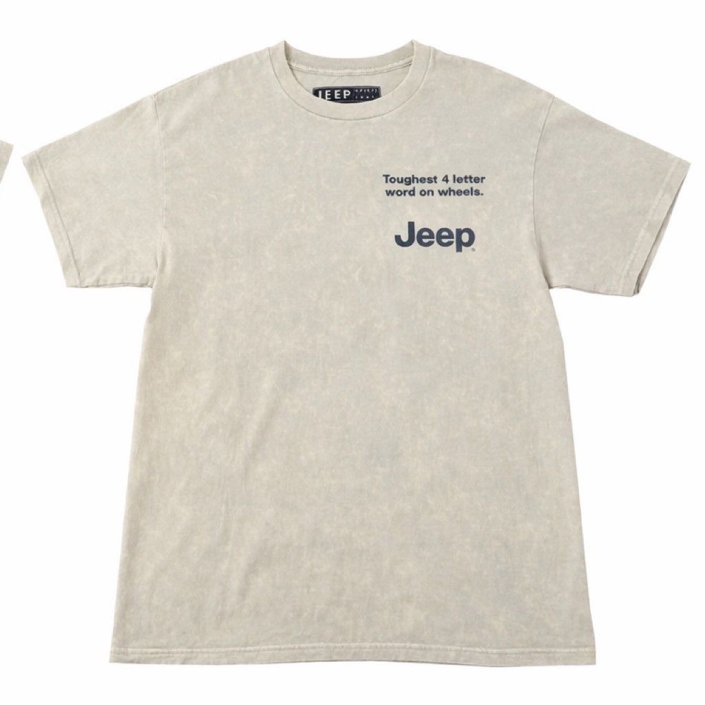 Jeep Jeep Graphic T Shirt Mens M NWT Beige Acid Wash Back Print Size US M / EU 48-50 / 2 - 3 Thumbnail