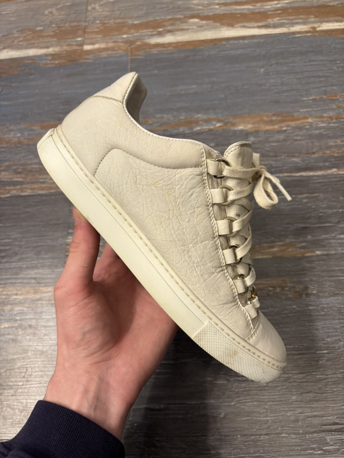Balenciaga Balenciaga Arena Low White Size 7 Size US 7 / EU 40 - 1 Thumbnail