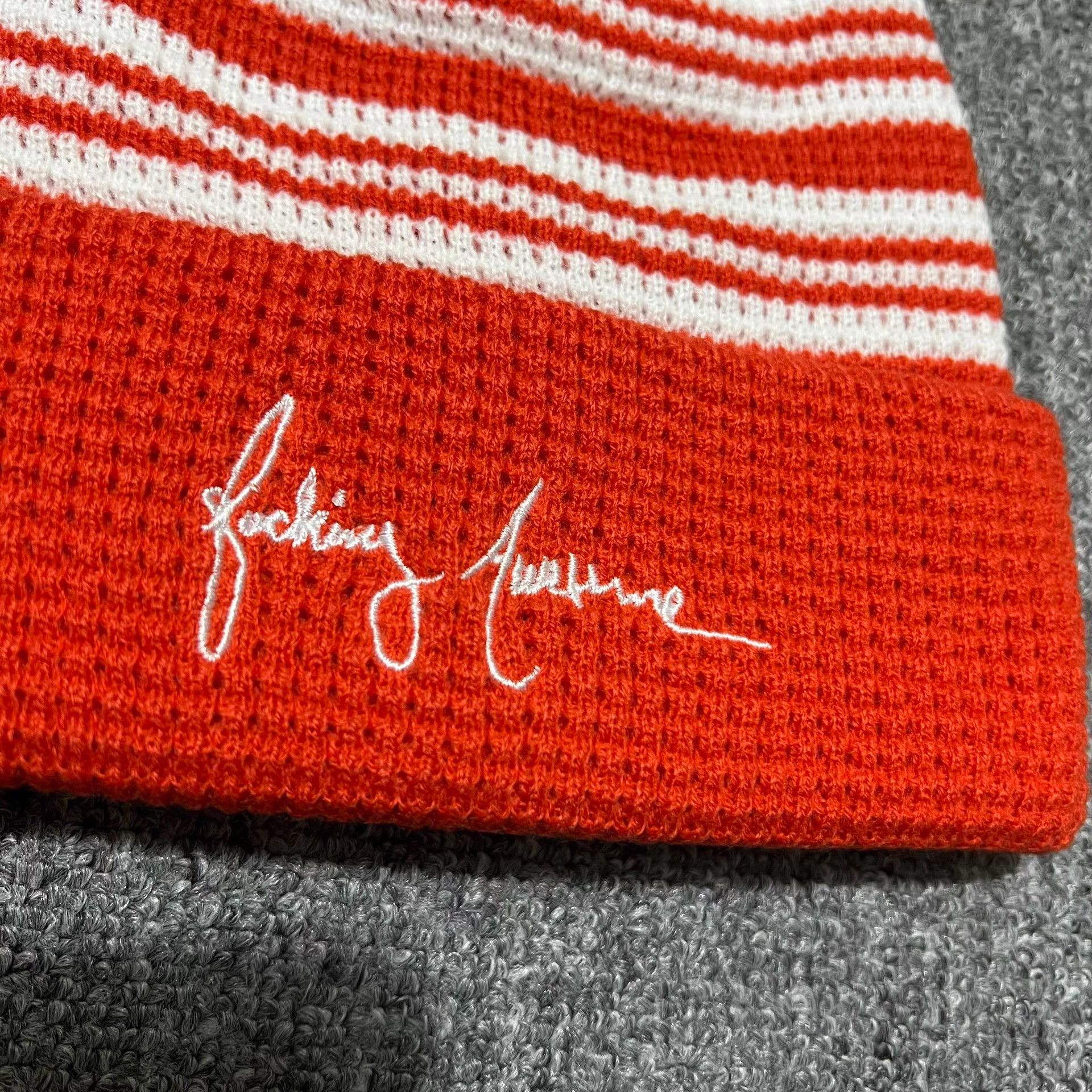 Fucking Awesome Fucking Awesome Script Embroidered Knitted Beanie Q7 Size ONE SIZE - 3 Thumbnail