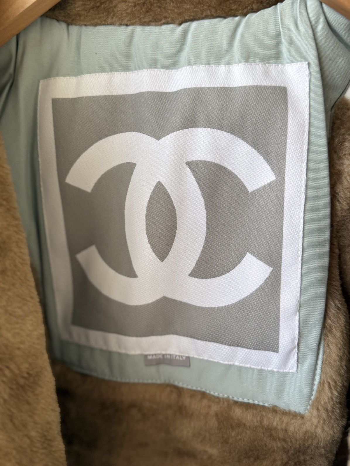 Chanel CHANEL SPORTS FALL 2001 BLUE CC LOGO FUR BOMBER JACKET Size XS / US 0-2 / IT 36-38 - 9 Thumbnail