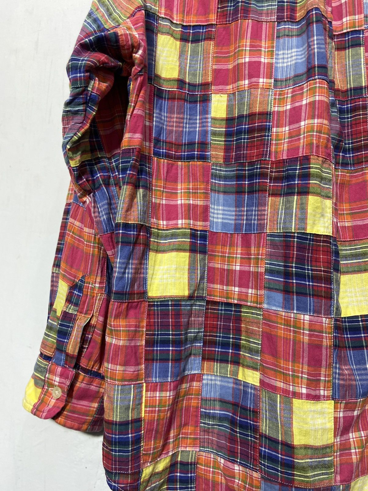 RRL Ralph Lauren Vintage Polo Ralph Lauren Patchwork Shirt Kapital Style Size US M / EU 48-50 / 2 - 15 Thumbnail