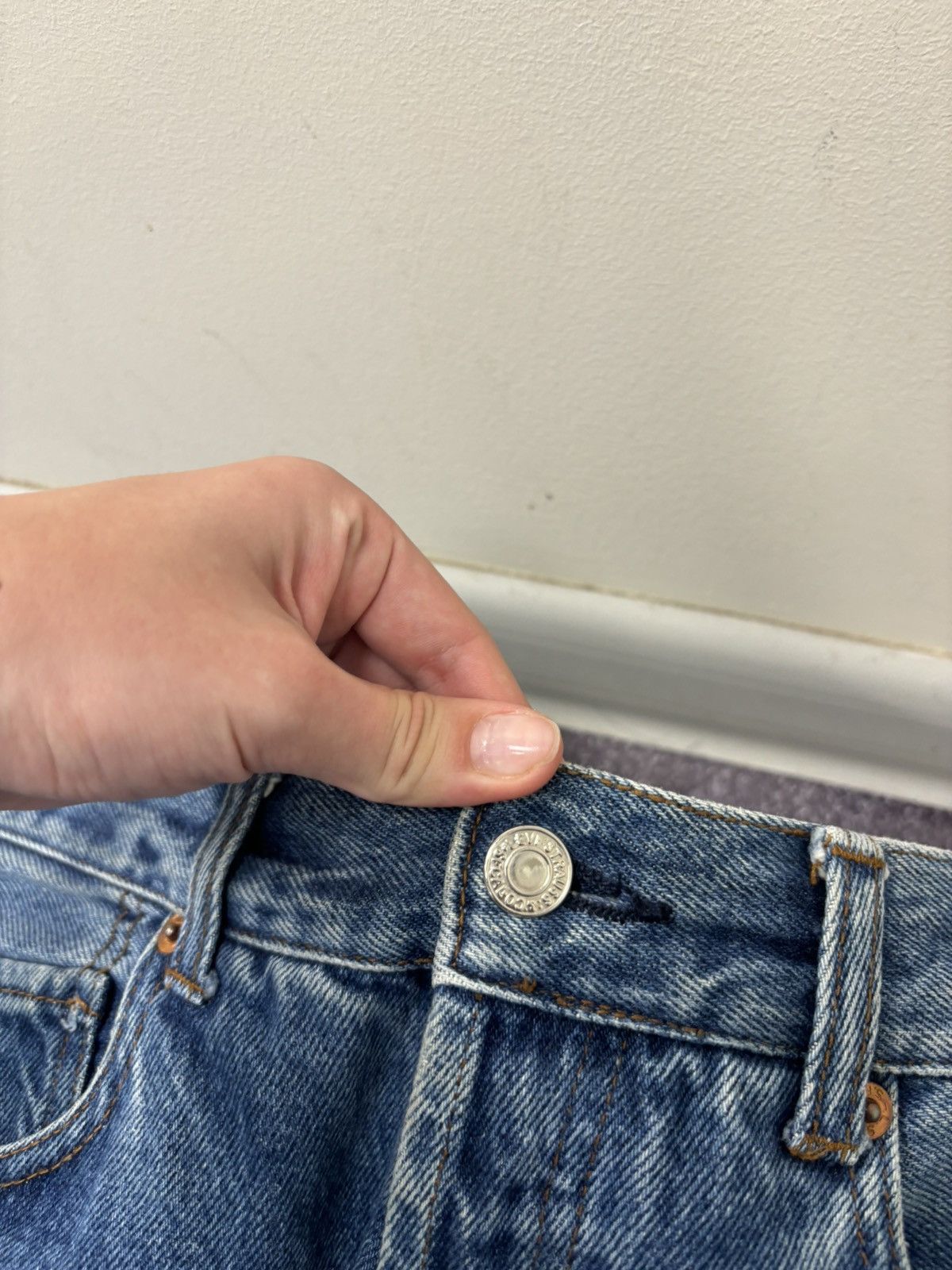 Levi's Vintage 90s Levi’s 501 Made In Usa Blue Hype Denim Jeans Size US 29 - 11 Thumbnail