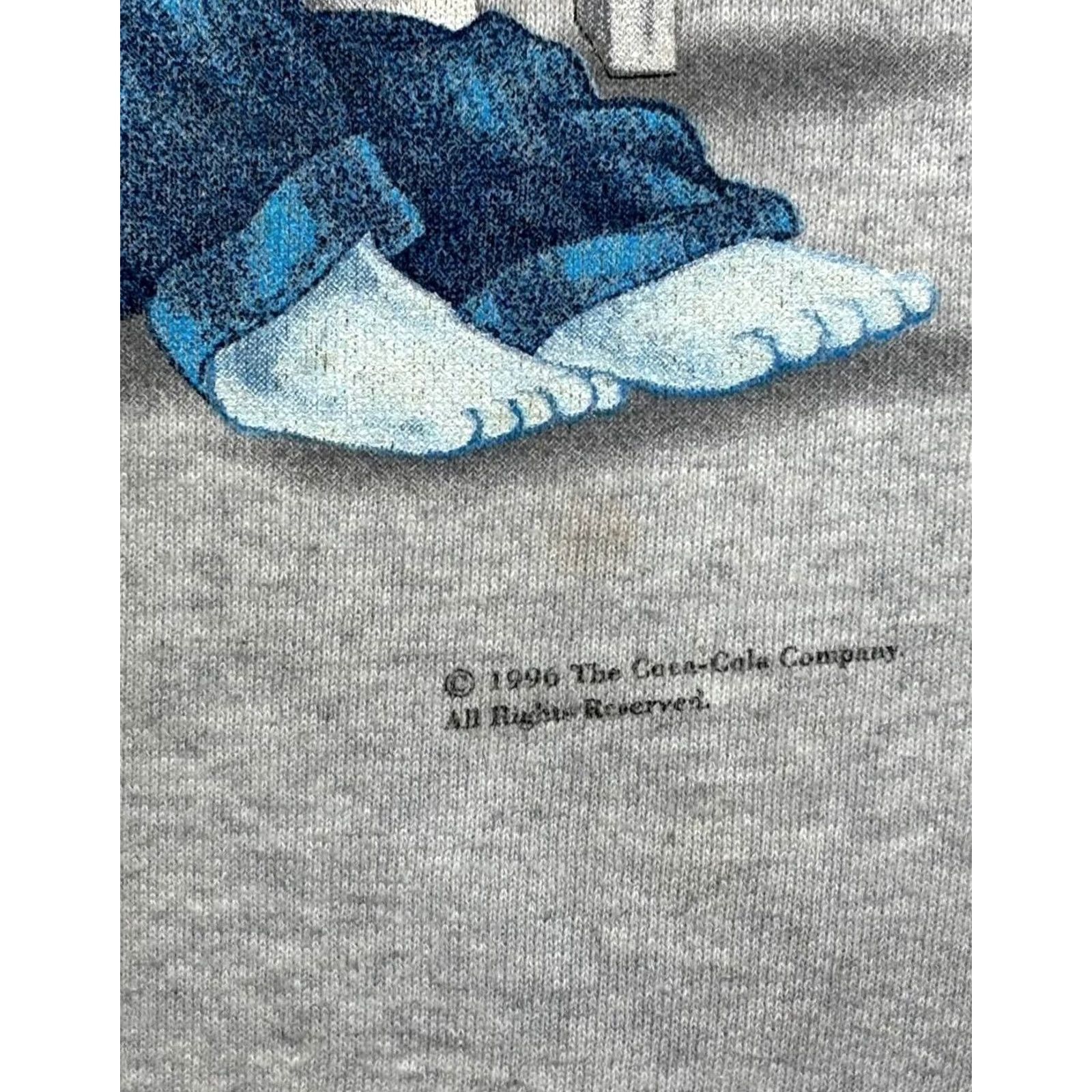 Vintage Vintage Coca-Cola Polar Bear Made in USA Sweatshirt Size L VTG 1996 Size US L / EU 52-54 / 3 - 5 Thumbnail