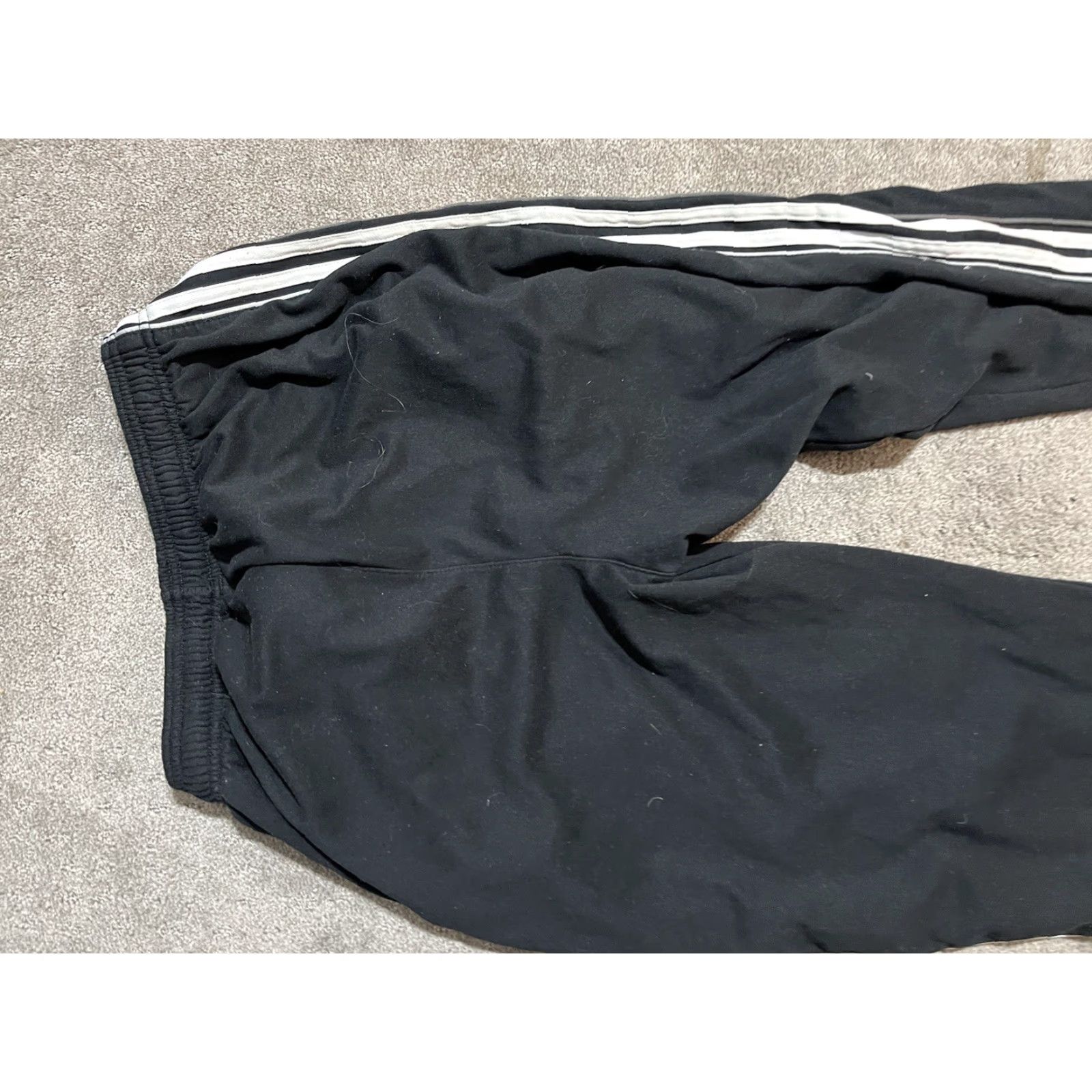 Reebok VINTAGE Reebok Men's Athletic Sweatpants - Black Size M Fleece Logo Casual Activewear Size US 31 - 4 Thumbnail