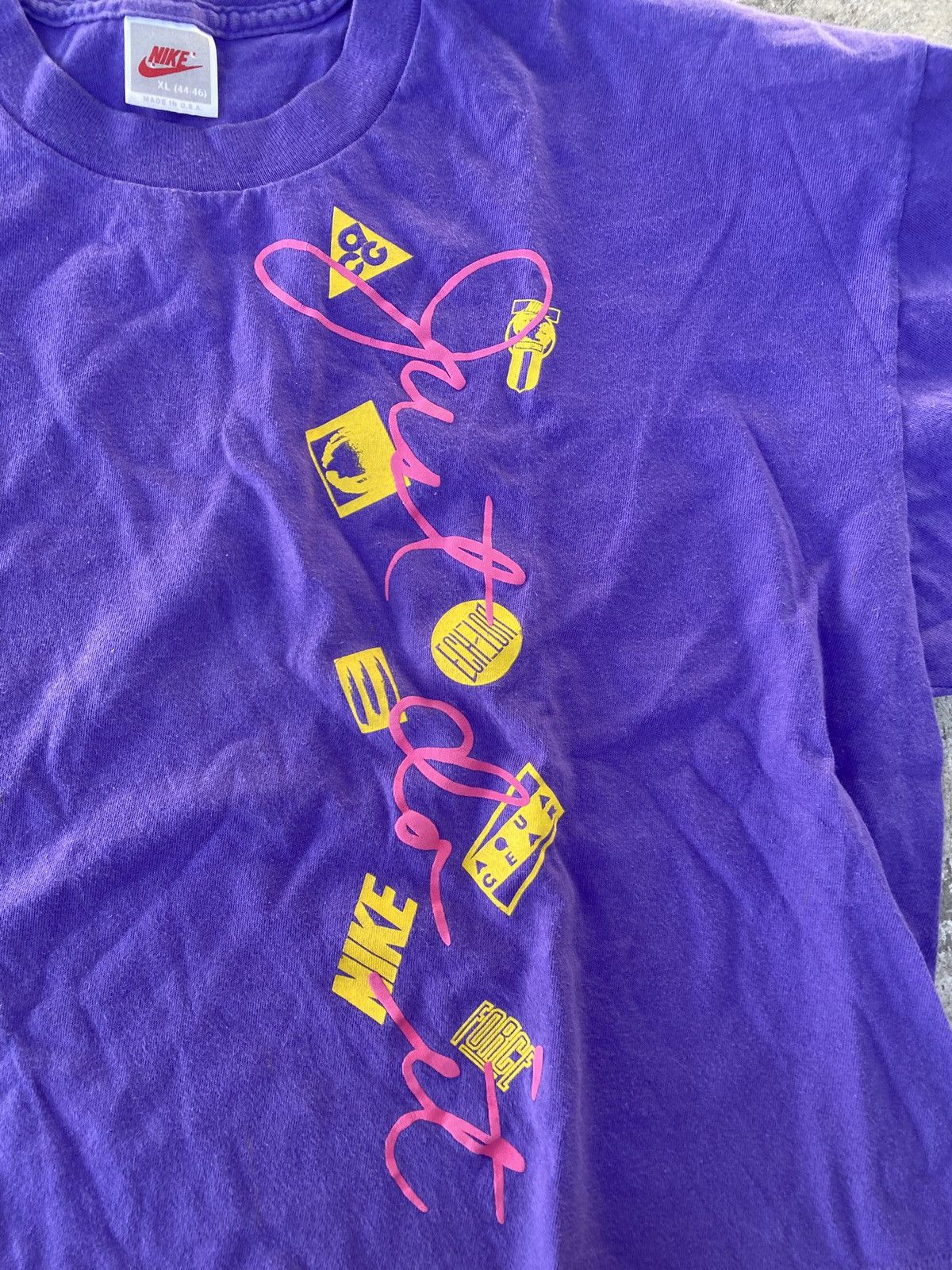Nike ACG Nike Vintage Cropped Purple Tee ACG Size US XL / EU 56 / 4 - 2 Thumbnail