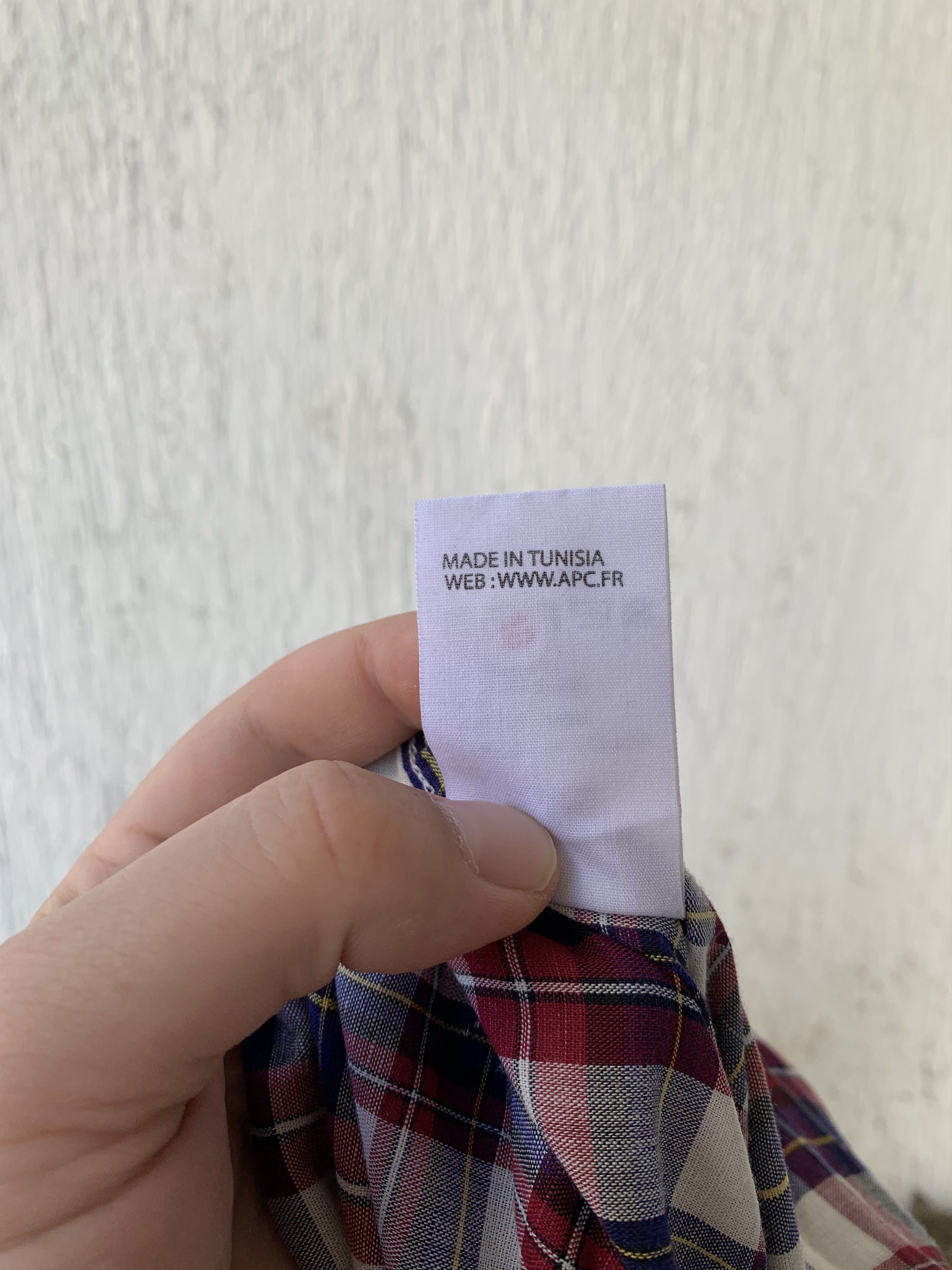 A.P.C. cotton linen tartan check short sleeve shirt Size US M / EU 48-50 / 2 - 6 Thumbnail