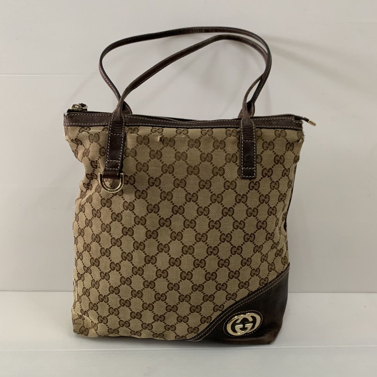 Gucci Authentic Gucci Monogram Small Tote Bag Size ONE SIZE - 1 Thumbnail