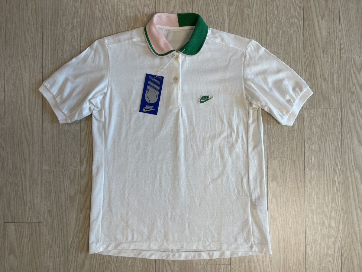 Nike Nike Blue Tag Japan Edition 80’s Vintage Polo Pique T-shirt Size M / US 6-8 / IT 42-44 - 1 Thumbnail