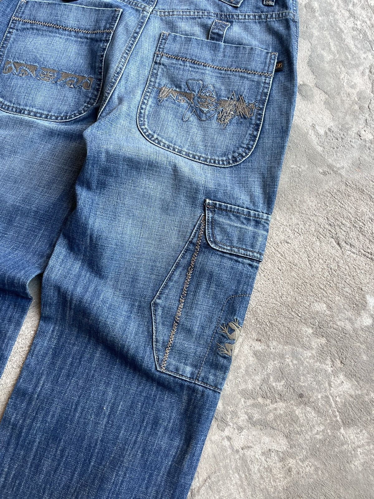 Japanese Brand Vintage Japanese Baggy Washed Carpenter Pants JNCO Style Size US 32 / EU 48 - 10 Thumbnail