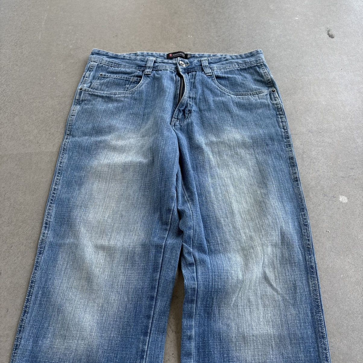 Southpole Vintage Y2K Southpole 34x34 Denim Jeans Baggy Wide Leg Pants Size US 34 / EU 50 - 13 Thumbnail