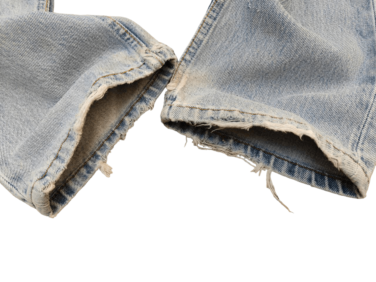 Levi's Vintage Clothing 90s Vintage Levis 501 Distressed Denim Size US 28 / EU 44 - 5 Thumbnail