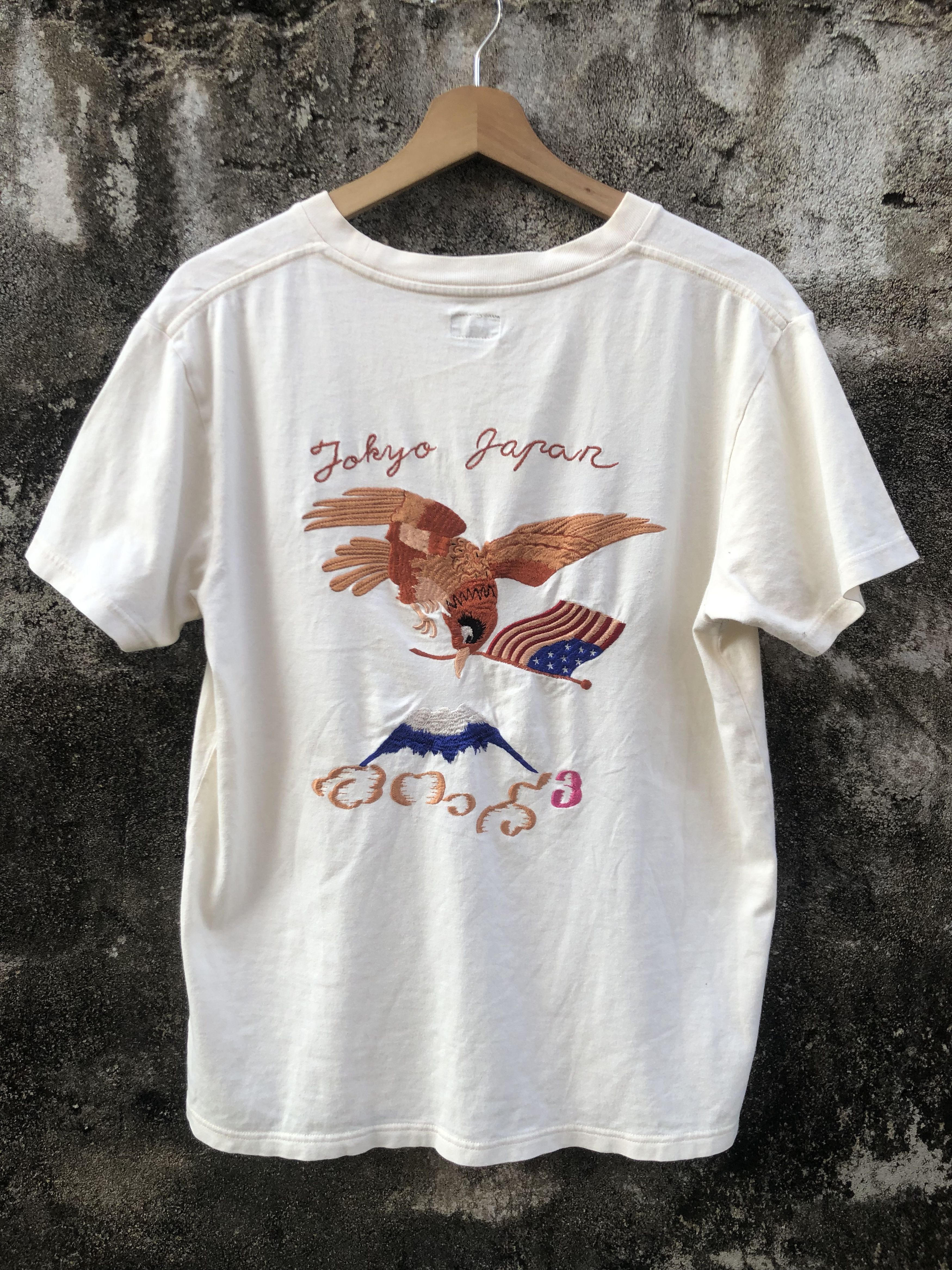 Toyo Enterprises Toyo Enterprises "Eagle & Mt. Fuji" Embroidery T-shirt Size US M / EU 48-50 / 2 - 1 Thumbnail