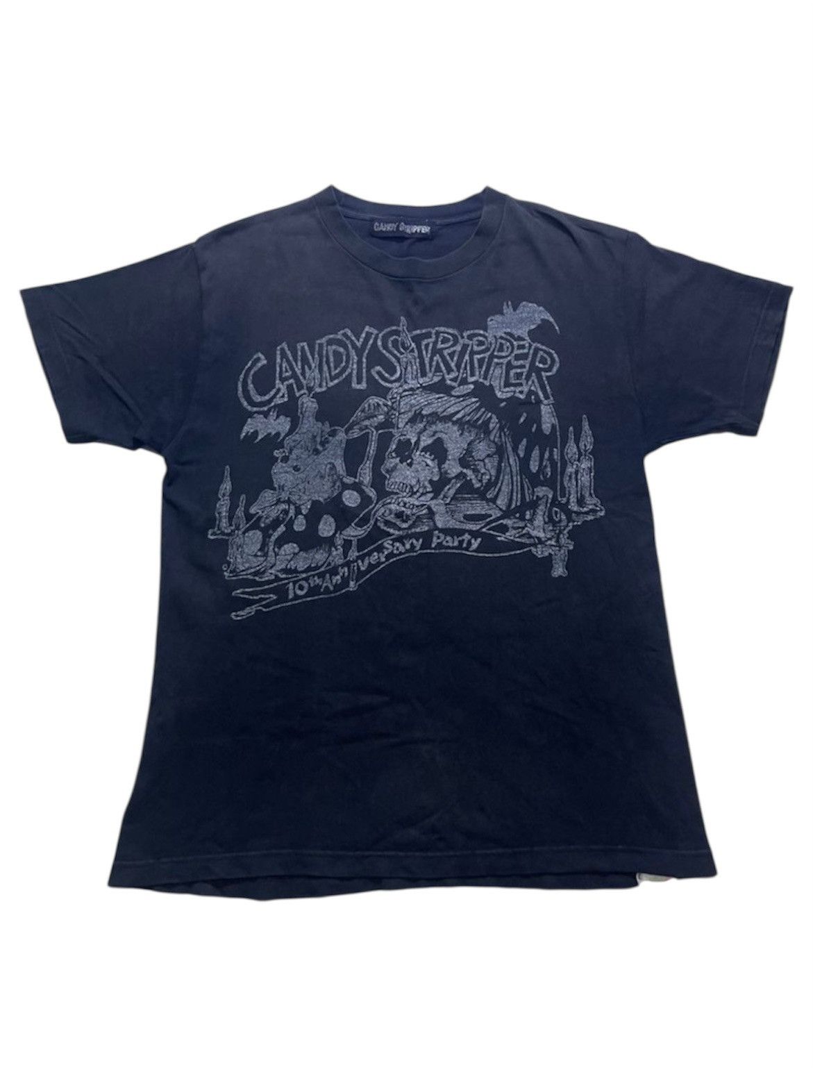 Japanese Brand Vintage 2000’s Candy Stripper Sun Faded Tee Size US M / EU 48-50 / 2 - 1 Thumbnail