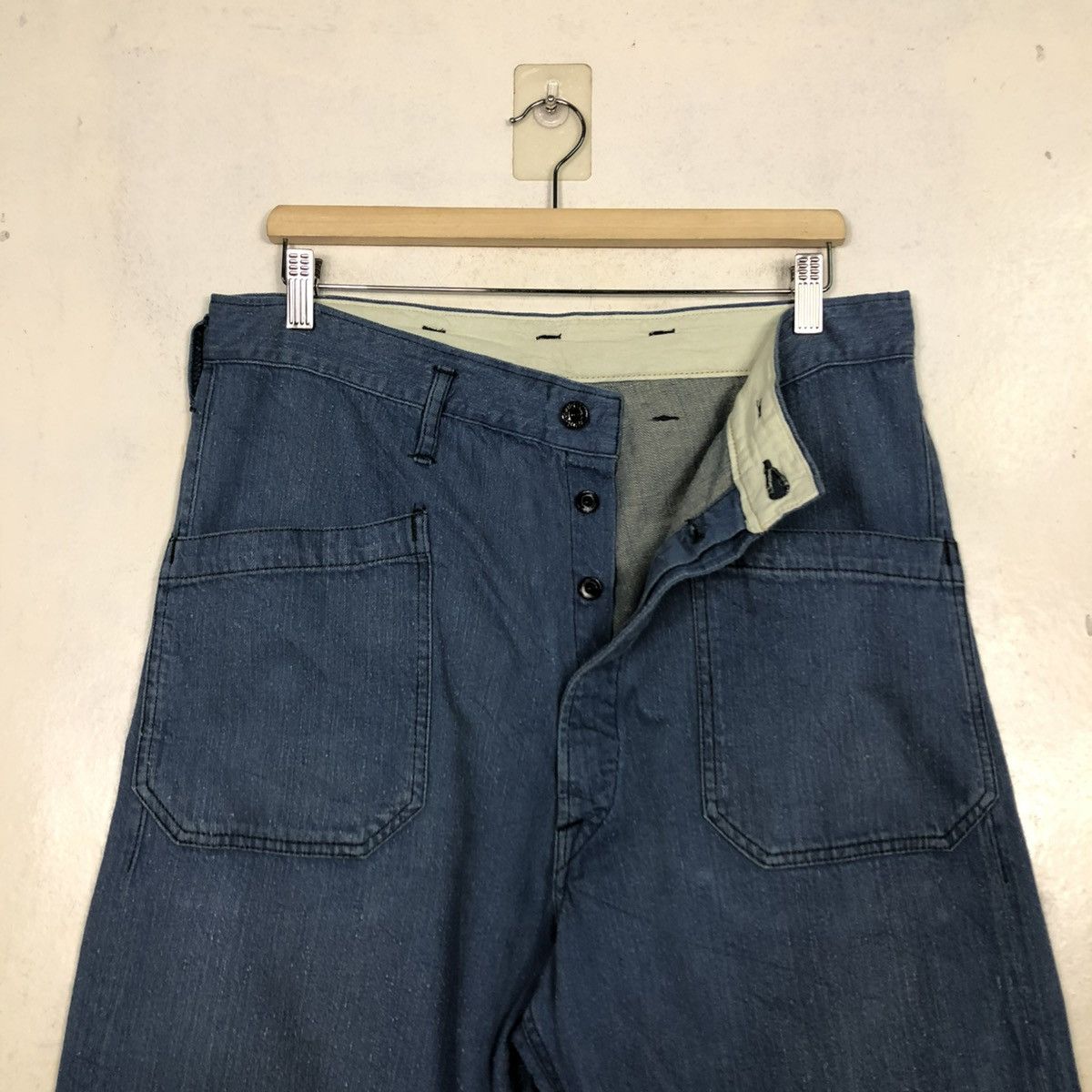 Japanese Brand 🔥VINTAGE CANTON OVERALLS PANTS INDIGO UNION MADE Size US 34 / EU 50 - 19 Thumbnail