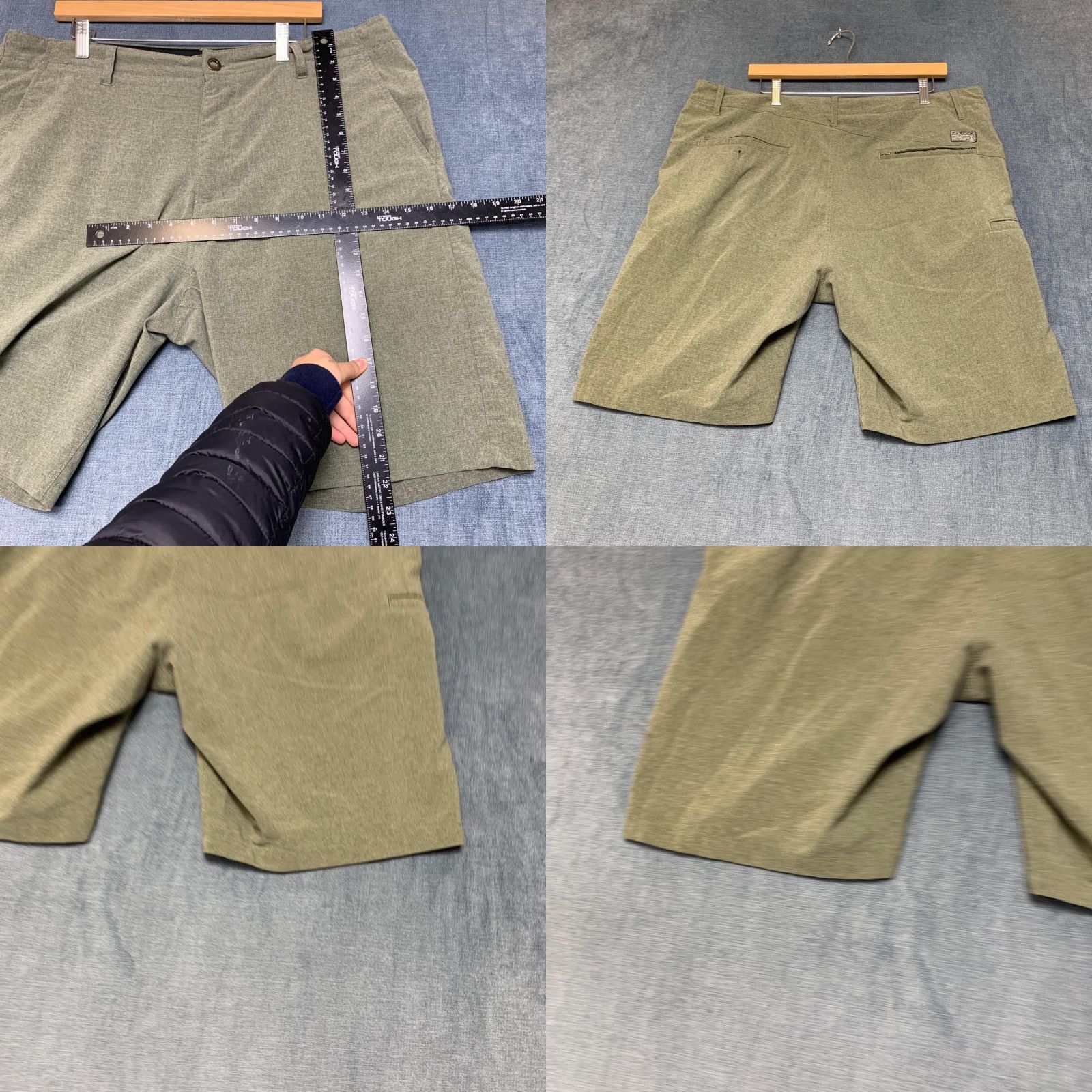 Volcom Volcom Shorts Mens 38 Sage Green Chino Slash Pockets Flat Front Casual Travel Size US 32 / EU 48 - 8 Thumbnail