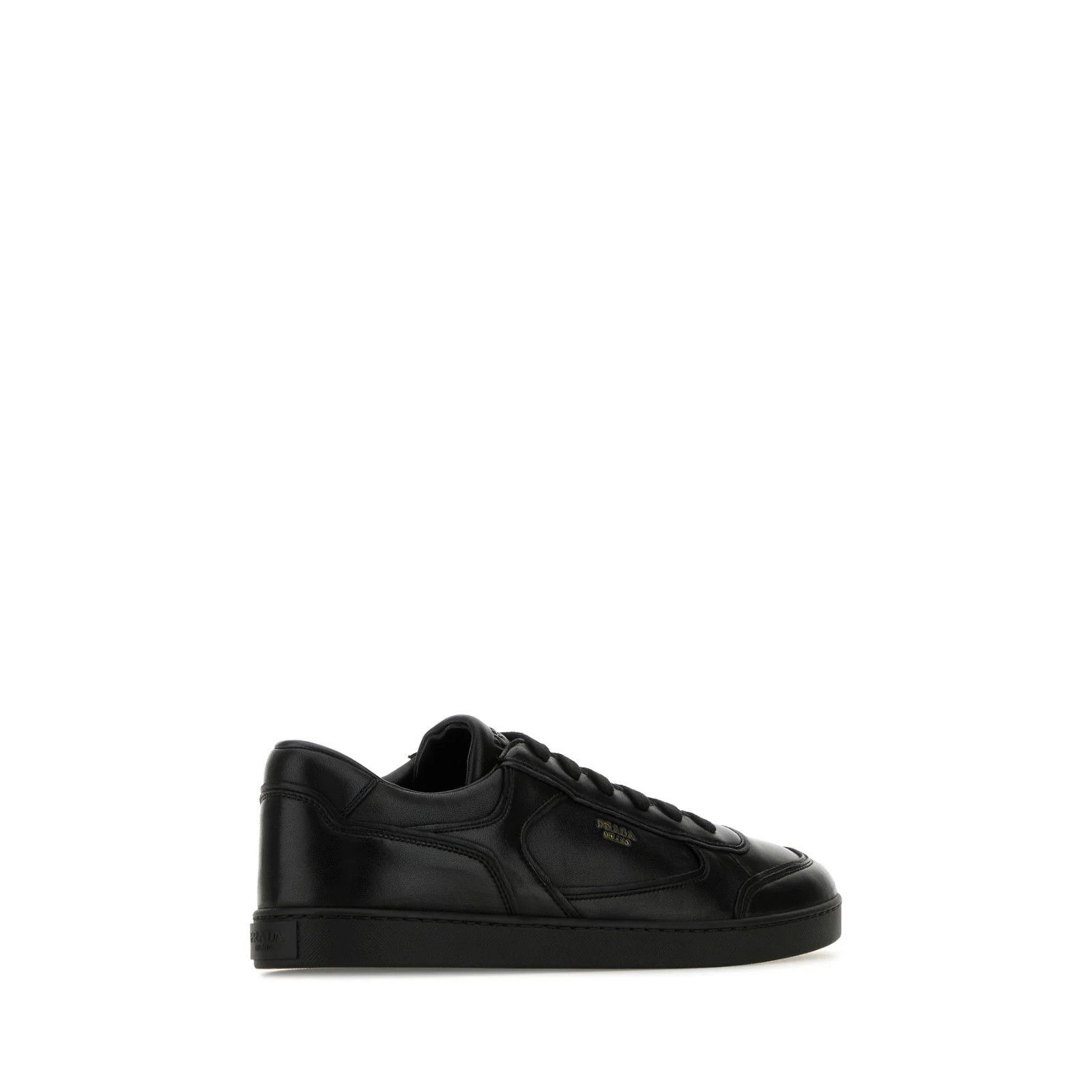 Prada PRADA Black Leather Sneakers New And Authentic (Men's size:8 Size US 8.5 / EU 41-42 - 3 Thumbnail