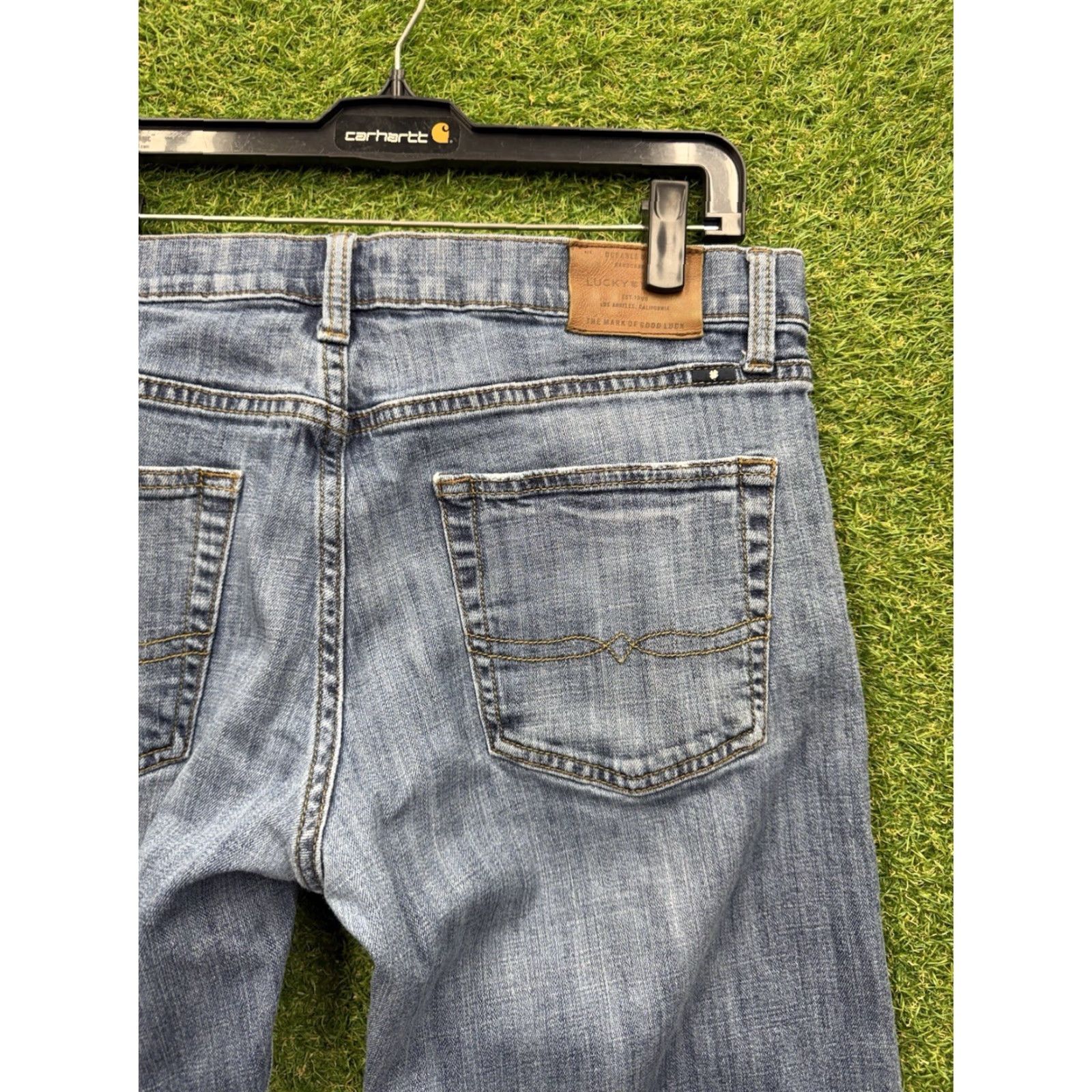 Lucky Brand Lucky Brand Jeans Mens 34x32 Blue 221 Original Straight Mid Rise Denim Stretch Pockets Regular 221 Original Straight Mens Jeans Blue 90s? Size US 34 / EU 50 - 3 Thumbnail