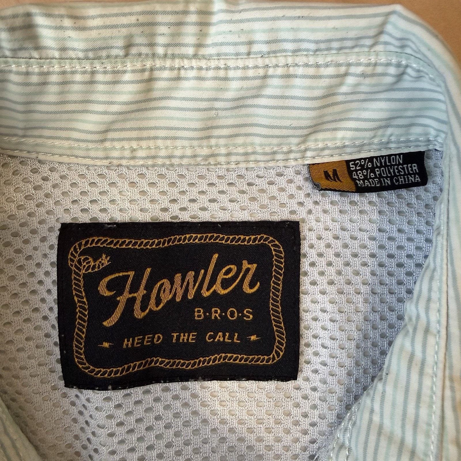 Howler Brothers Howler Brothers Pearl Snap Shirt L White Striped Short Size US M / EU 48-50 / 2 - 9 Thumbnail