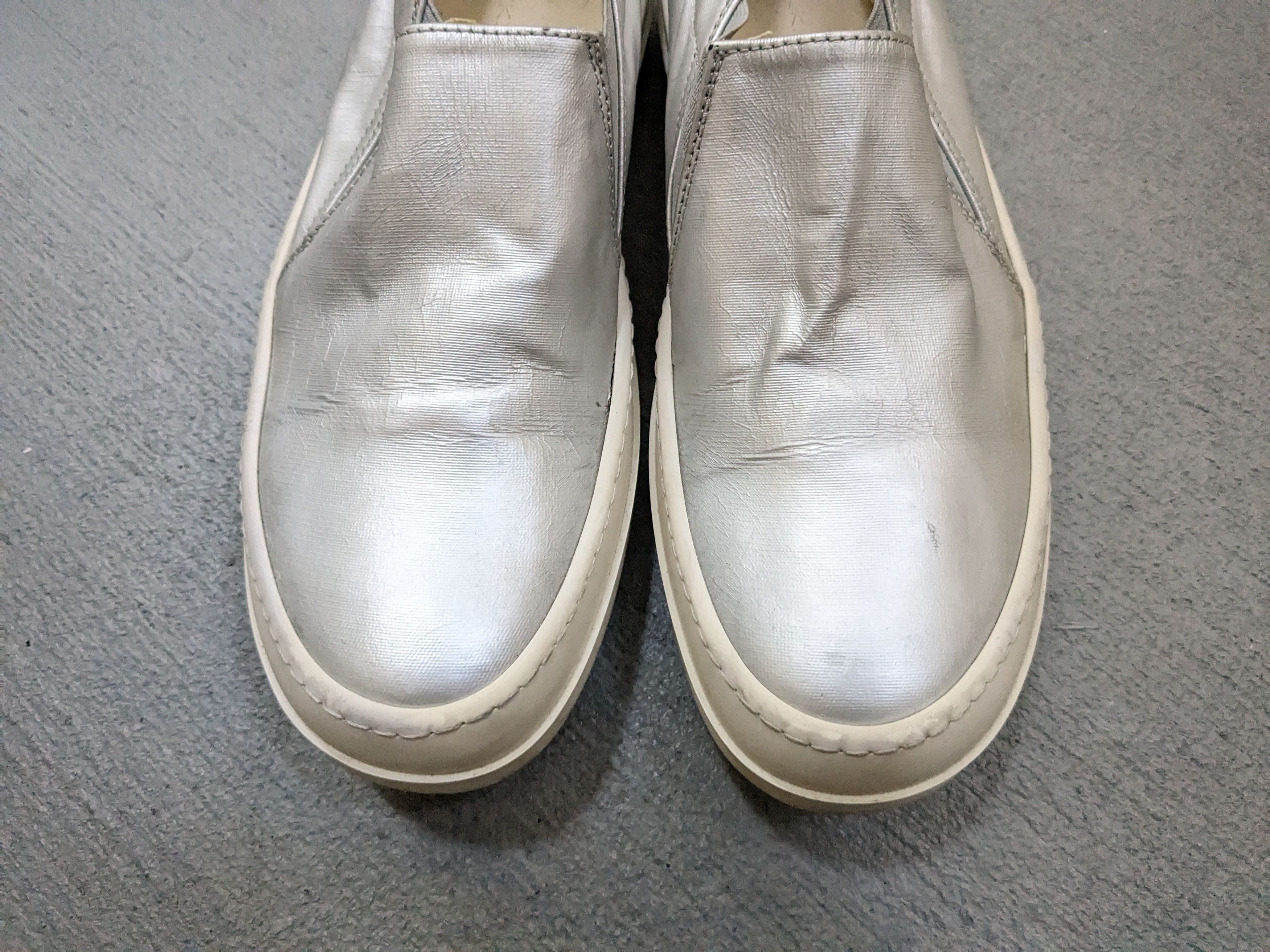 Rick Owens Rick Owens DRKSHDW Boat Ramones Size 7 40 Silver Size US 7 / EU 40 - 5 Thumbnail