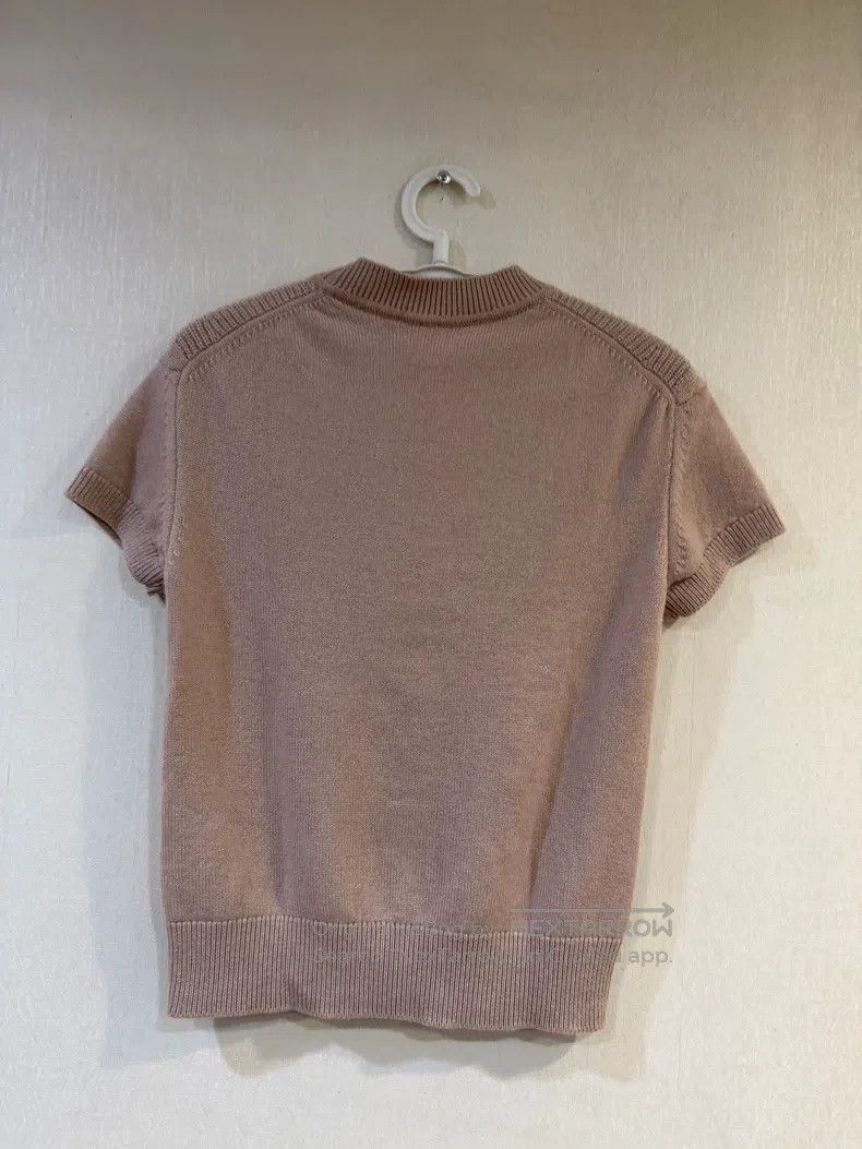 Hermes Hermes Pearlescent Pink Knitted Short Sleeve Size XS / US 0-2 / IT 36-38 - 2 Thumbnail
