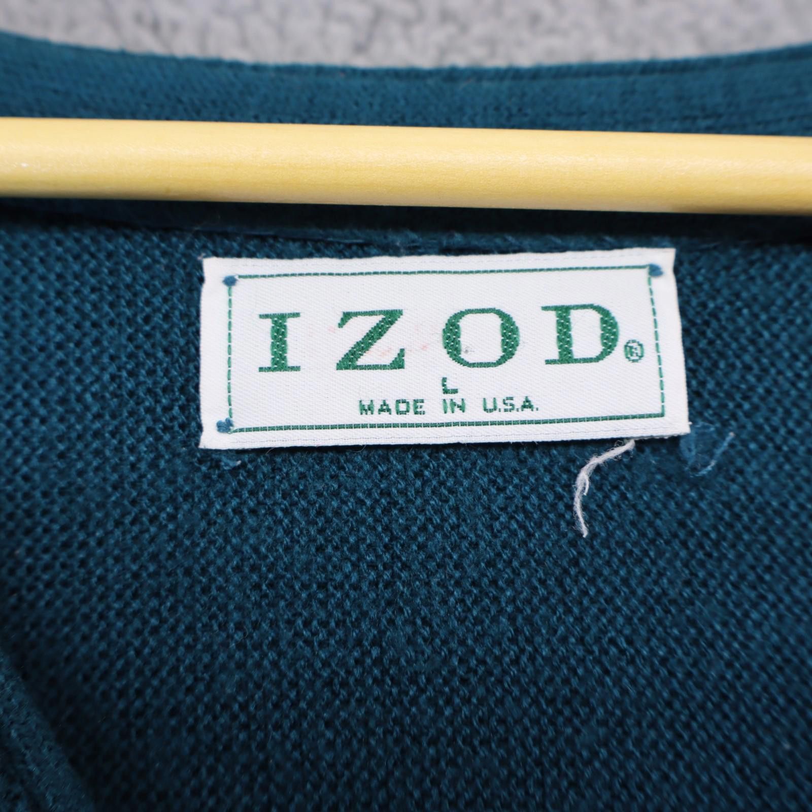 Izod Vtg Izod Cardigan Sweater USA Men XL Preppy Norm Gpa 80s 90s Size US XL / EU 56 / 4 - 3 Thumbnail
