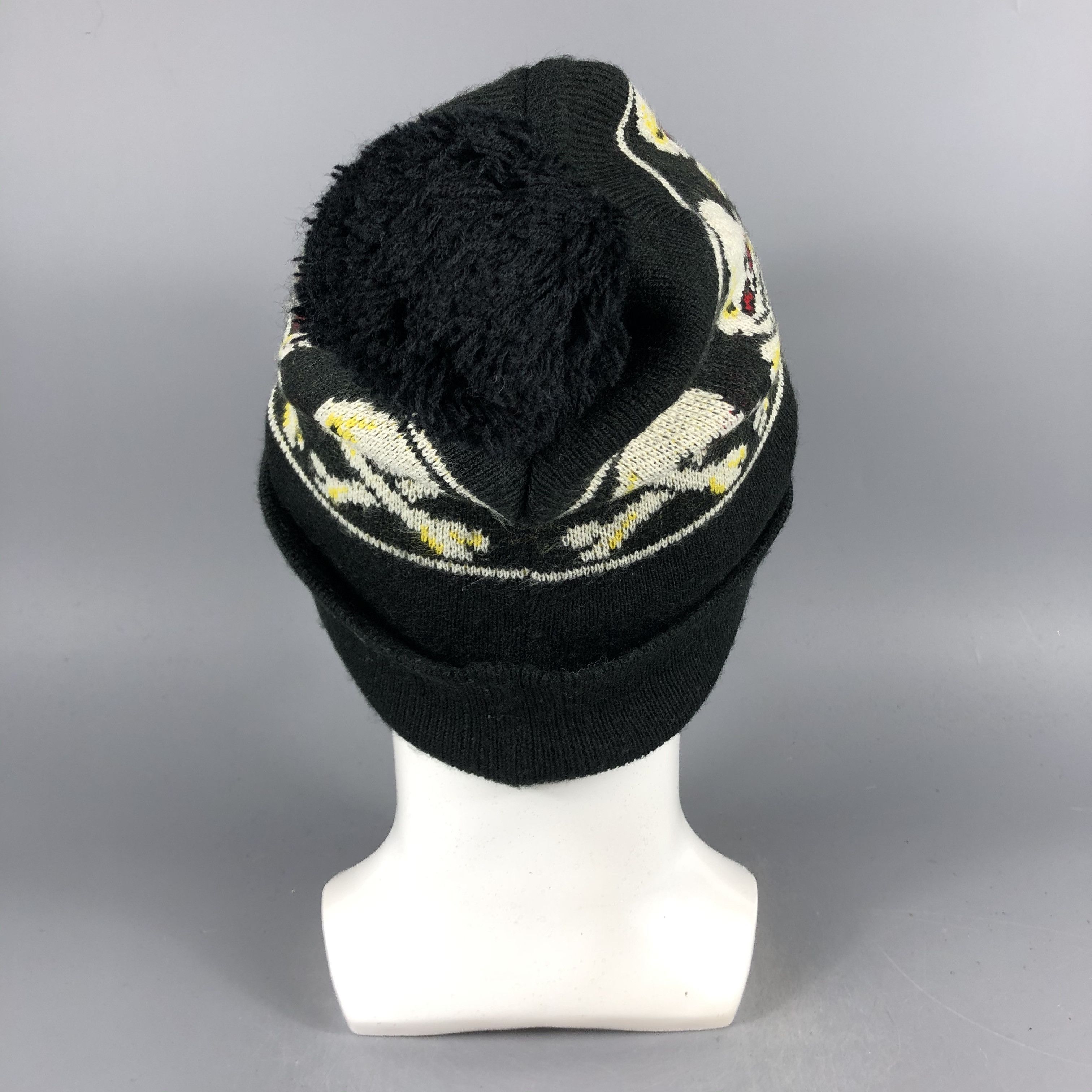 Japanese Brand × Vintage Skulls PomPom Black Beanie Snow Hat Snow Cap -D944 Size ONE SIZE - 2 Thumbnail