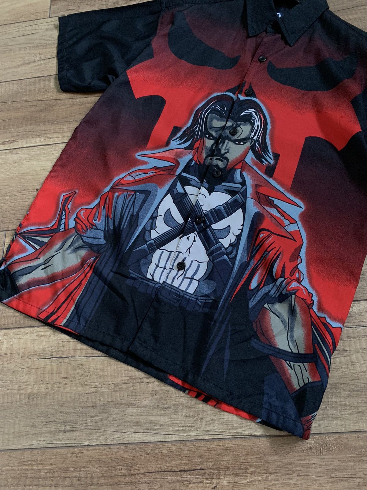 Japanese Brand Vintage Anime Dragon Japan Red Black Samurai SS Shirt Size US S / EU 44-46 / 1 - 5 Thumbnail