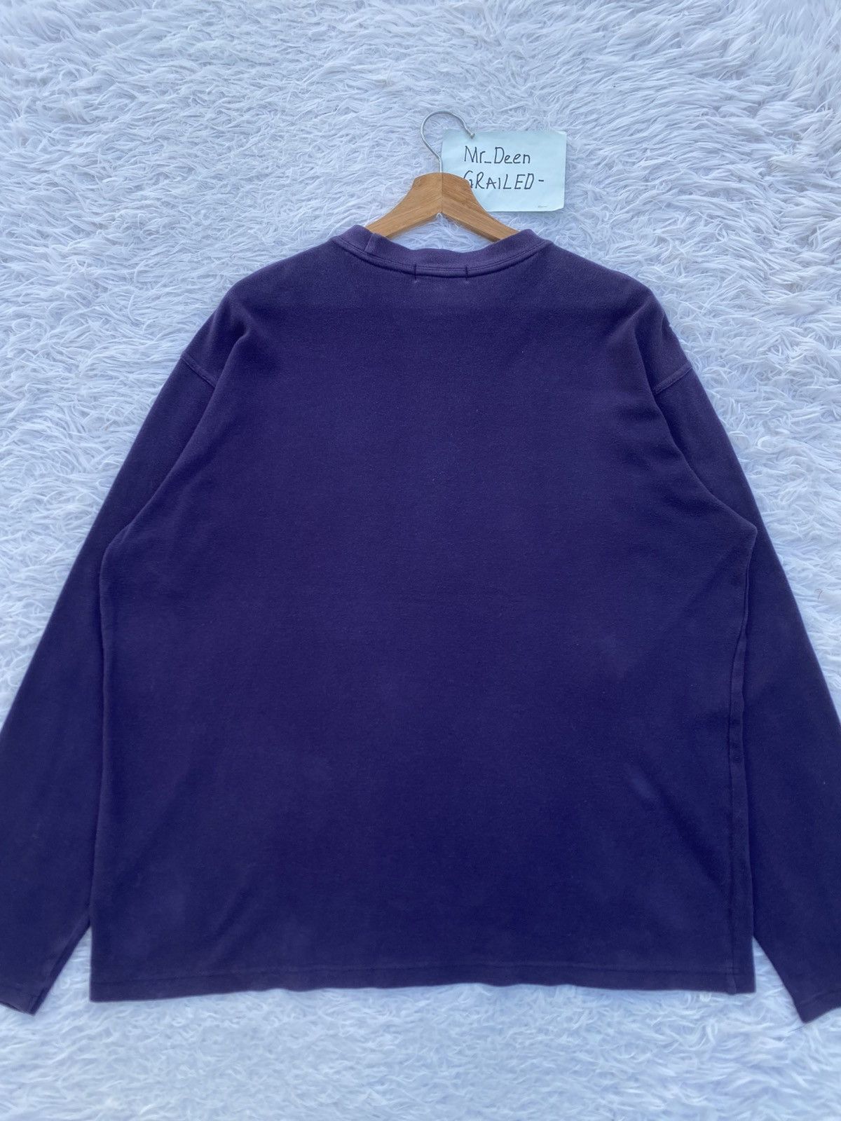 Yves Saint Laurent Rare Vintage Yves Saint Laurent Big Logo Longsleeve Shirt Size US L / EU 52-54 / 3 - 15 Thumbnail