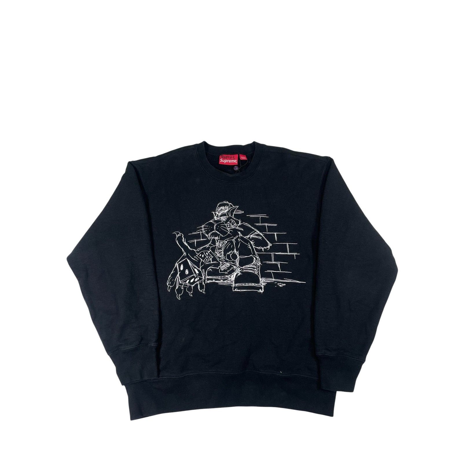 Supreme Supreme 'Dice' Black Crewneck Size S / US 4 / IT 40 - 1 Thumbnail