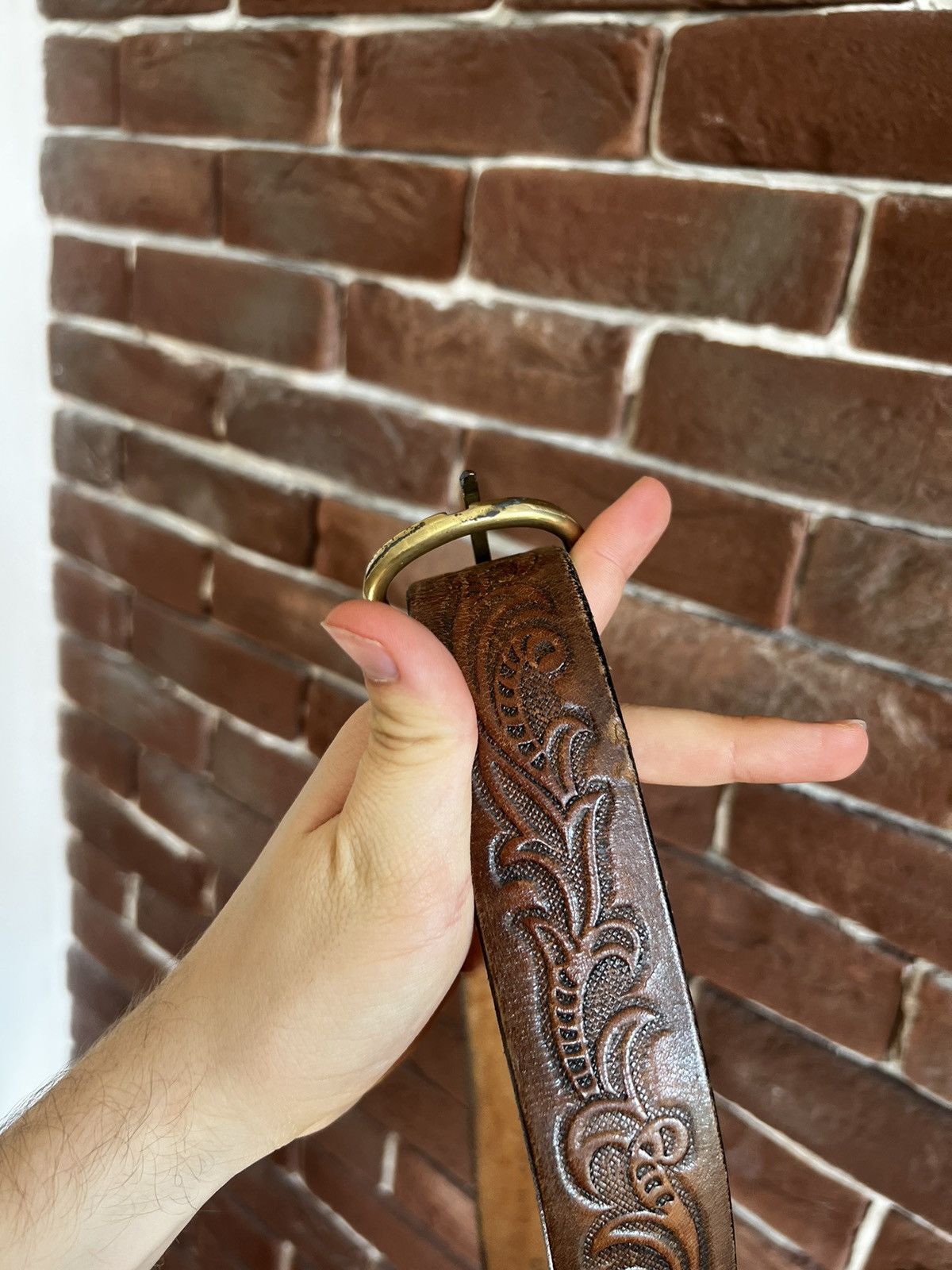 Japanese Brand vintage rhinestones brown western nocona belt bb simon style Size ONE SIZE - 7 Thumbnail