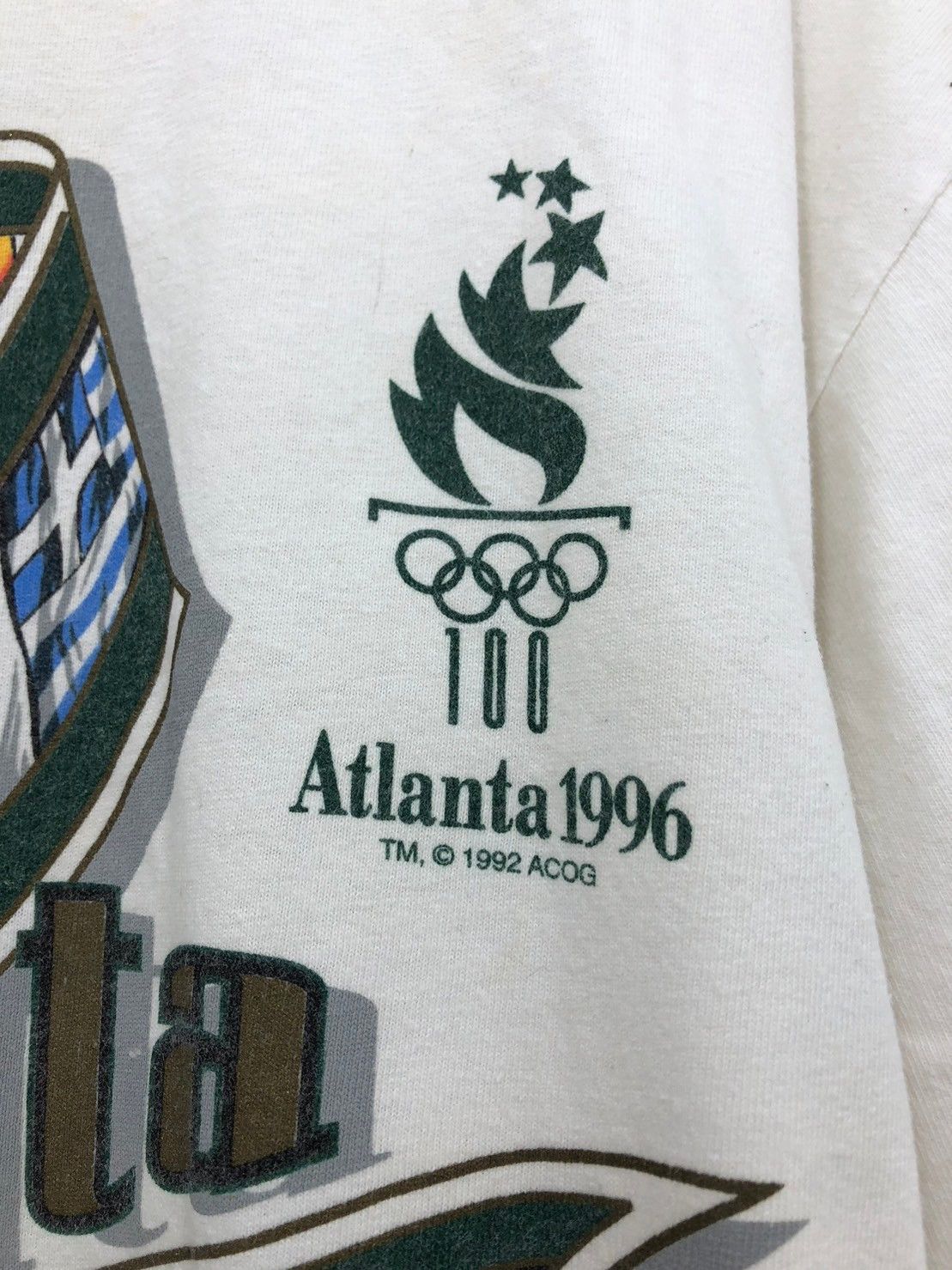 Vintage Vintage 90's Olympic Atlanta shirt wts01 Size US L / EU 52-54 / 3 - 4 Thumbnail